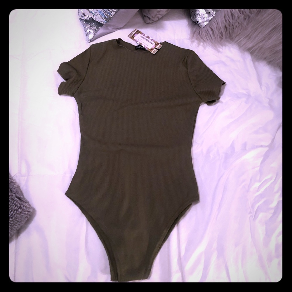 Olive green body suit